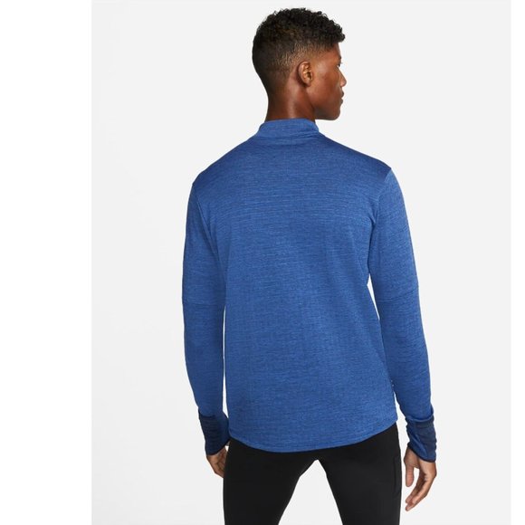 Nike Therma-FIT Repel Element Men's 1/4-Zip Running Top Blue - Picture 2 of 9